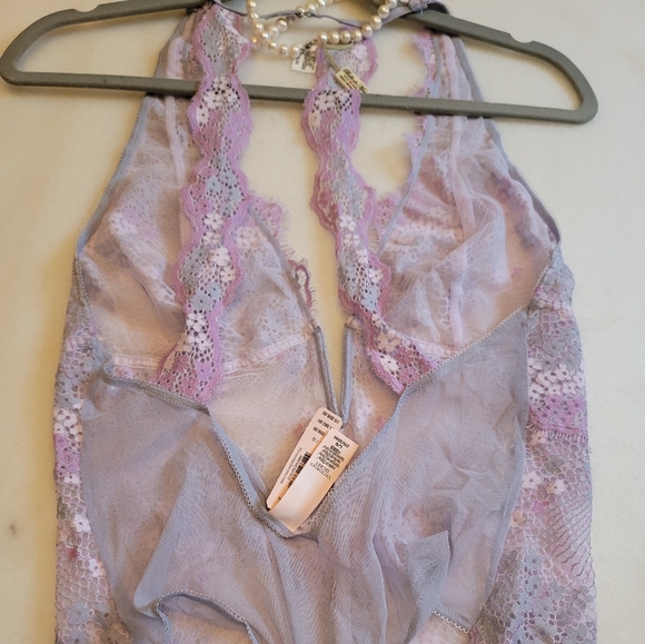 NWT Dream Angels Victoria Secret Lace Teddy Sz L - Picture 4 of 12